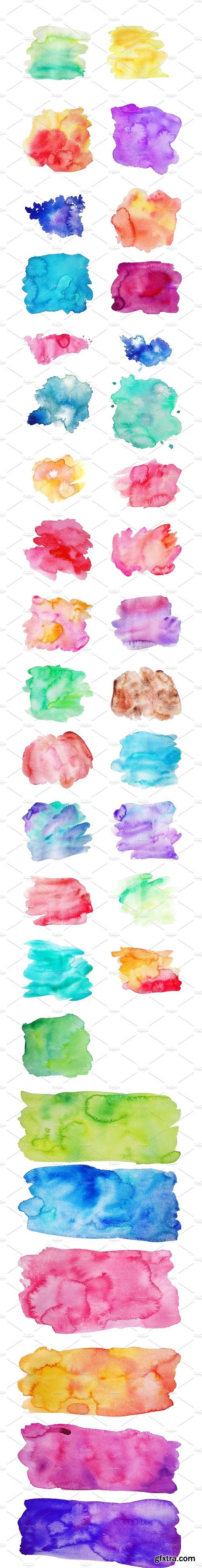 CM - Vector & JPG Watercolor Textures 1364909