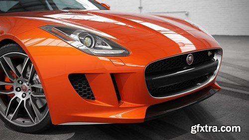 Jaguar F-TYPE 2017 EVERMOTION HD Models Cars Vol.6 3D Model