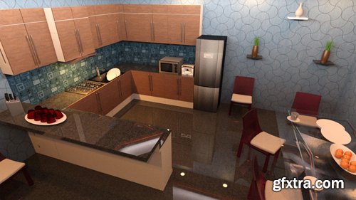 Modern Kitchen and Dining Room Set 1