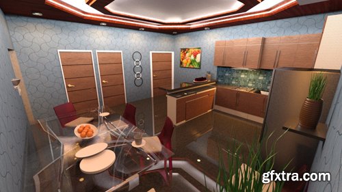 Modern Kitchen and Dining Room Set 1