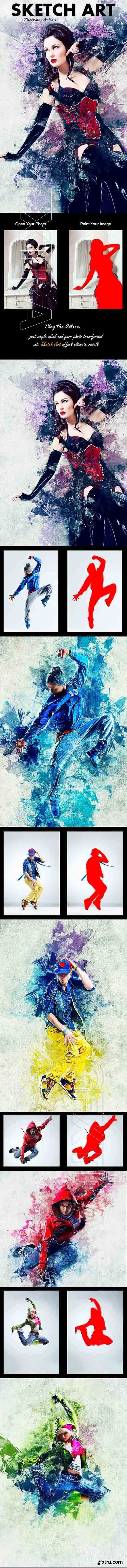 GraphicRiver - Sketch Art Photoshop Action 20903602