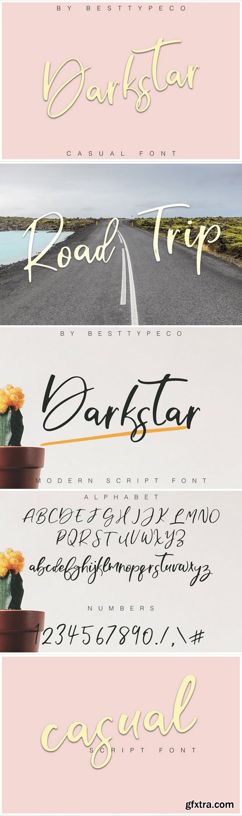 CM - Darkstar Script Font 1807100