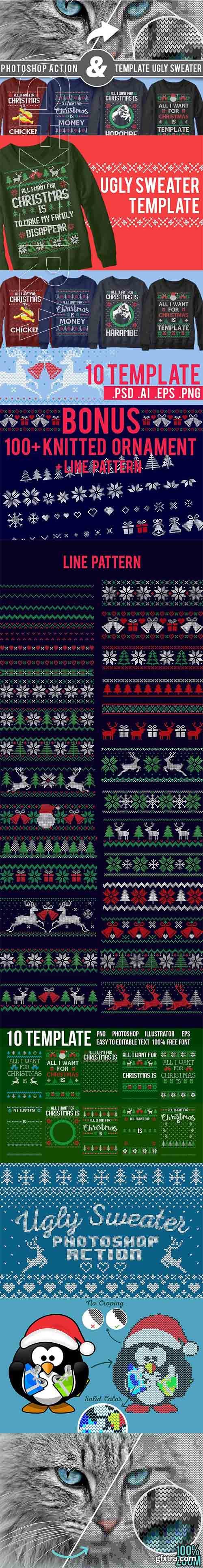 CreativeMarket - Ugly Sweater Xmas Bundle 2020355