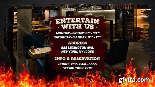 Motionarray Steak & Burger - Restaurant Promo 50747