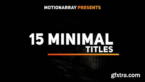 Motionarray 15 Minimal Titles 50755