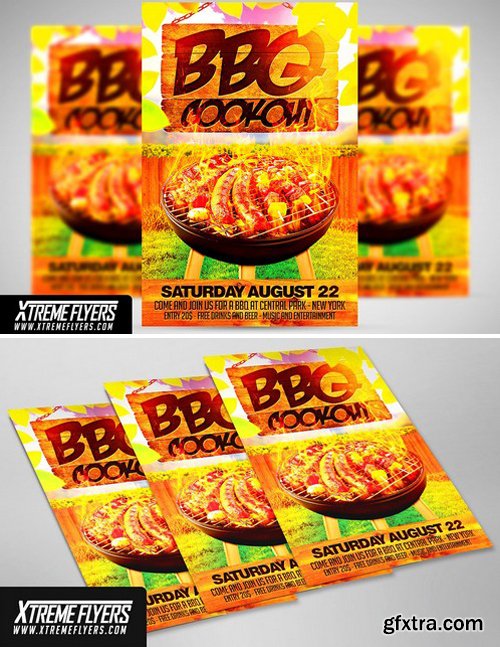 CM - BBQ Cookout Flyer Template 1811349