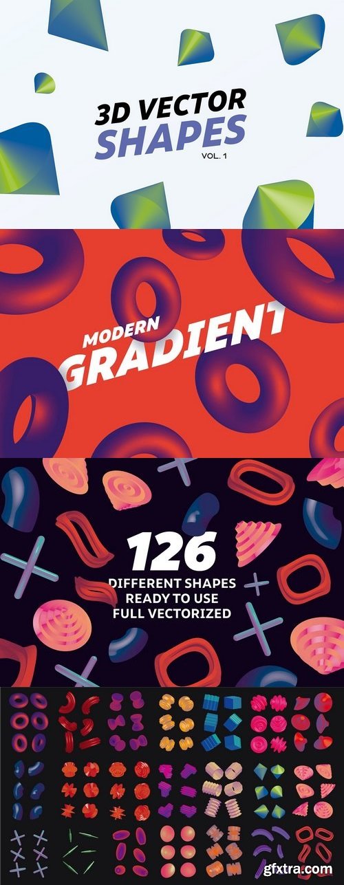 CM - 3D Gradient Shapes 1359459