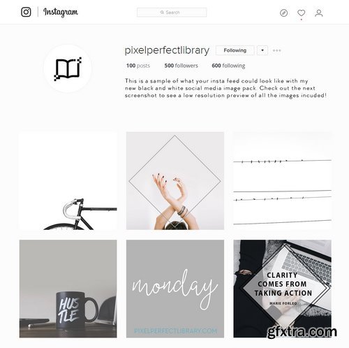 CM - Black & White Social Media Pack 1359713