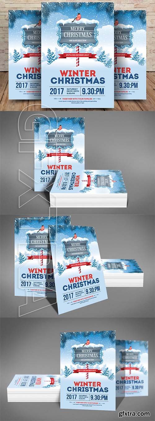 CreativeMarket - Merry Christmas Flyer Template 2019763