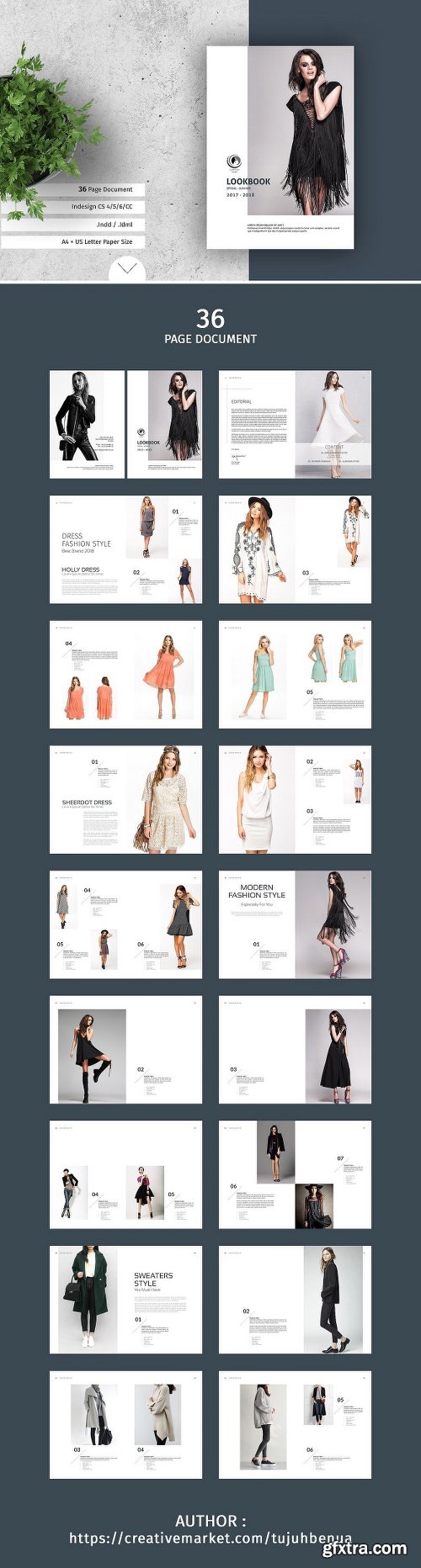 CreativeMarket Fashion Lookbook 2027320