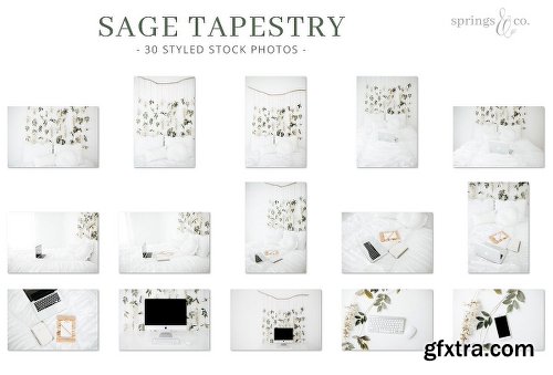 CreativeMarket Sage Tapestry Styled Stock Photos 2027795