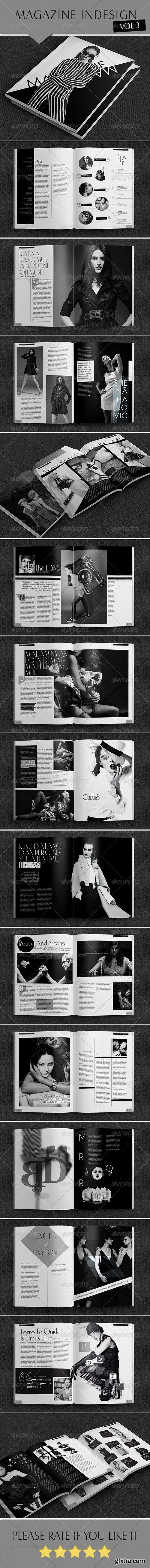 Graphicriver - Indesign B/W Magazine 6014436