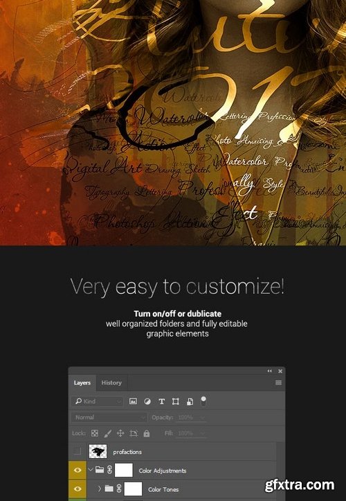 GraphicRiver - Textum - Lettering Photoshop Action 20935207