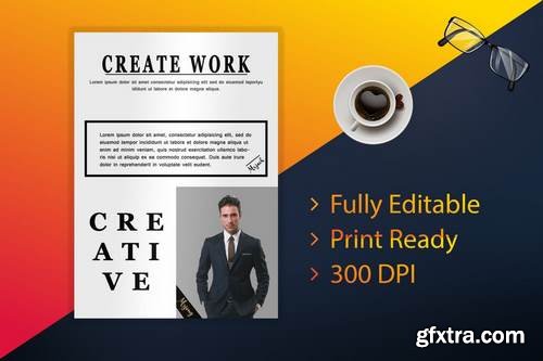 Creative Sleek Light Business Flyer - Print Ready