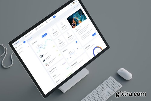 Admin Dashboard Page Sketch Ui Kit