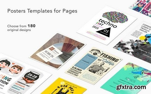 Graphic Node Posters Templates for Pages 1.1 (macOS)