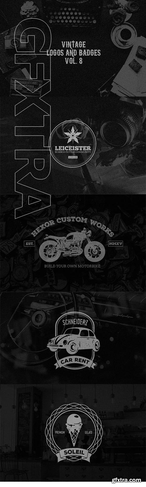 CreativeMarket - Vintage Logos & Badges vol 8 2001520