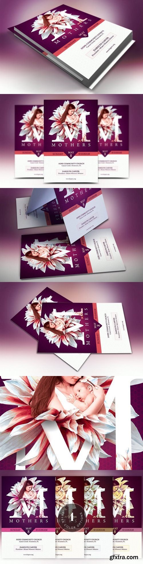 CM - Mothers Day Church Flyer Template 1390403