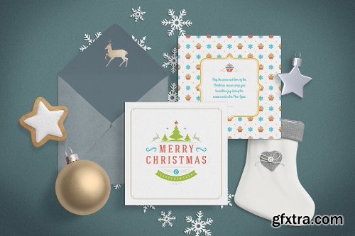 CreativeMarket 5 Christmas greeting cards 1920951