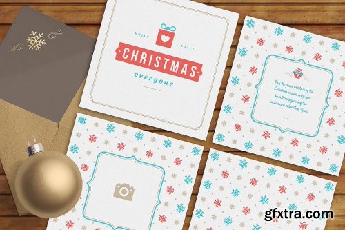 CreativeMarket 5 Christmas greeting cards 1920951