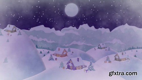 Videohive - Christmas Village Landscape - 20898385