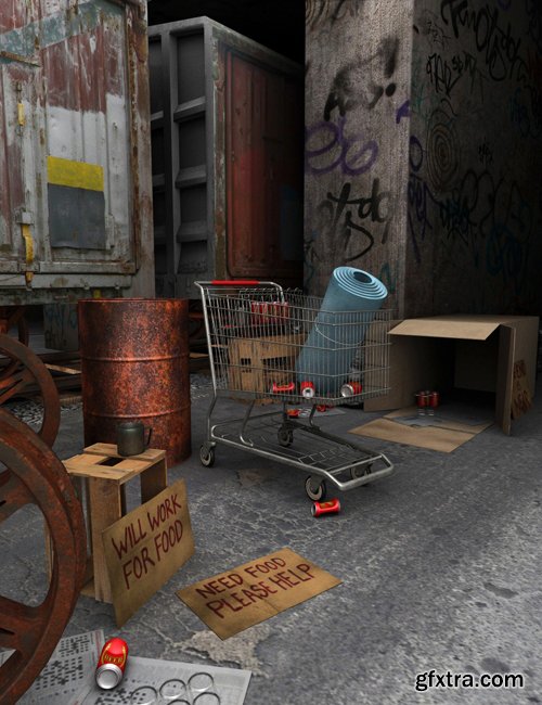 Hobo Scene Props