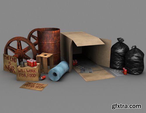 Hobo Scene Props