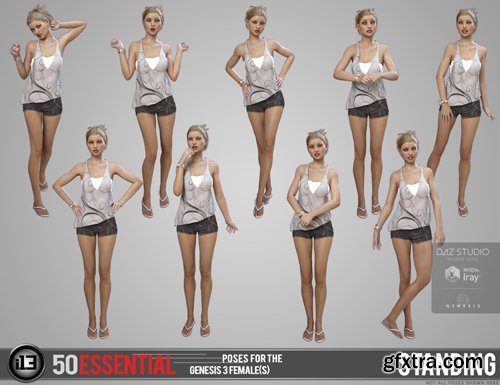 i13 50 Essential Poses for Genesis 3 Female(s)