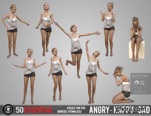 i13 50 Essential Poses for Genesis 3 Female(s)