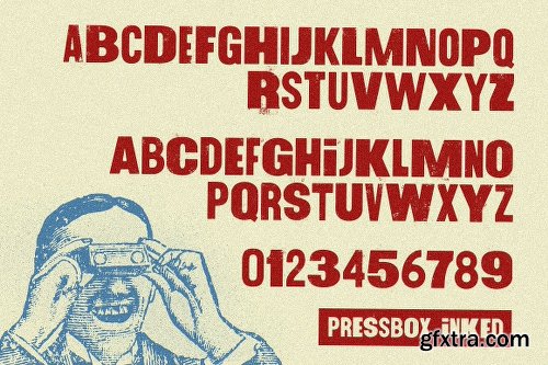 CreativeMarket PressBox Font Combo [SALE] 2027737