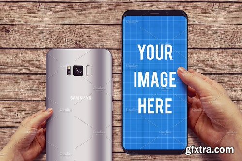 CreativeMarket Samsung Galaxy S8 Mockup 2028944