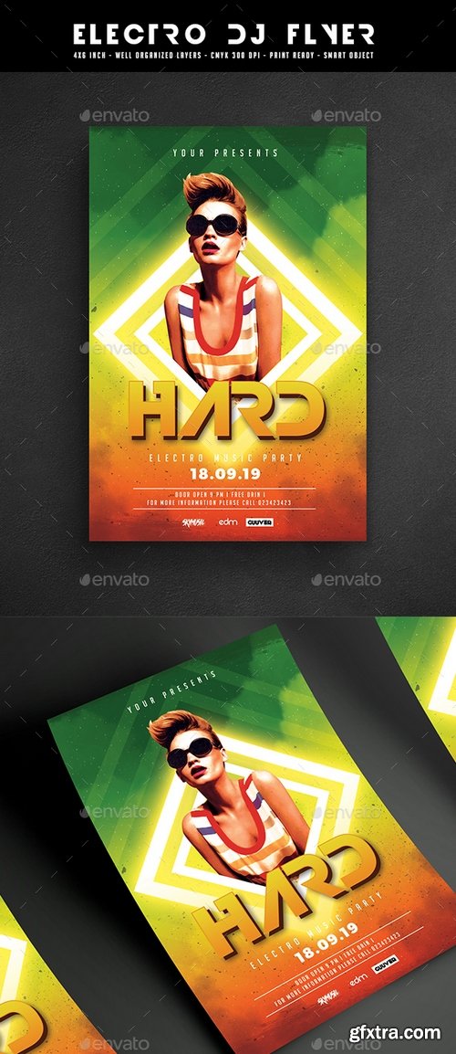 Graphicriver - Electro Dj Flyer 20933924