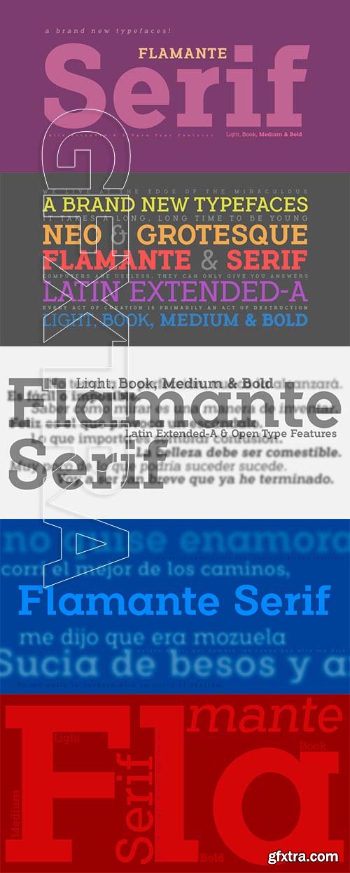 Flamante Serif font family