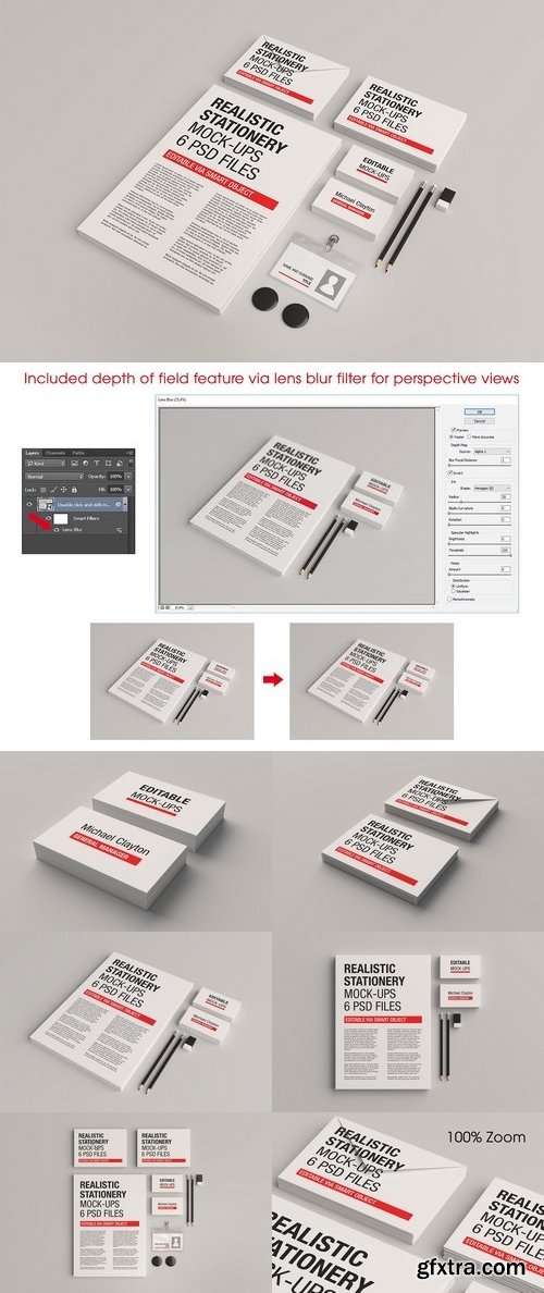 CM - Realistic Stationery Mockup 1378781