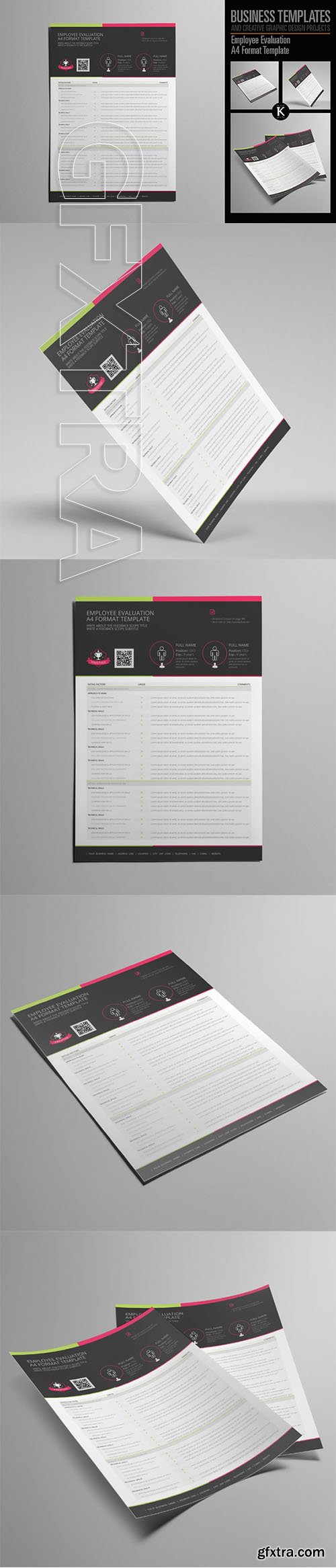 CreativeMarket - Employee Evaluation A4 Format 2003659