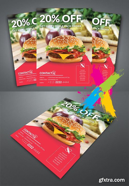 CreativeMarket - Restaurant Flyer 2035907