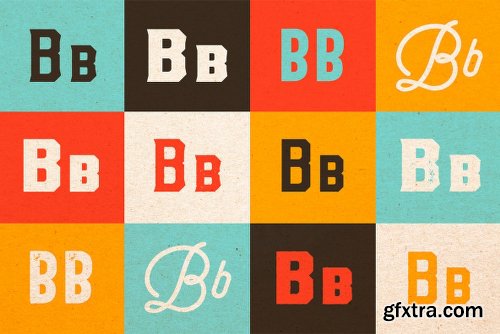 The Bartender Collection Font Family - 12 Fonts