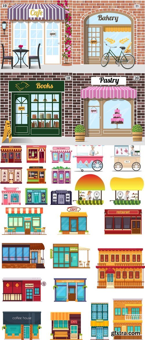 Vectors - Different Shops Set 16