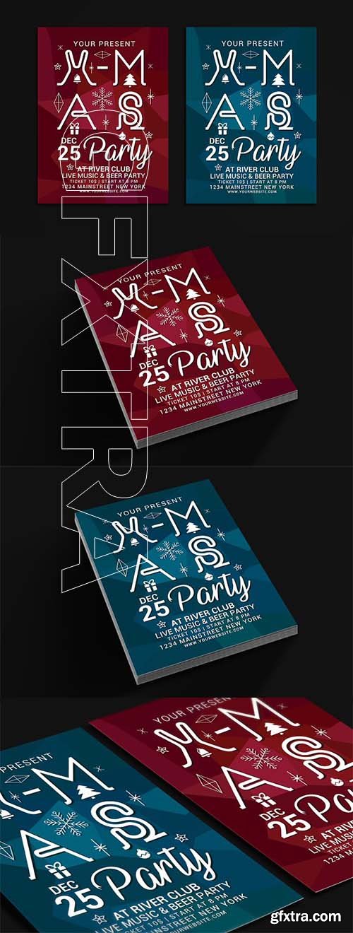 CreativeMarket - Christmas Party Flyer 2037317