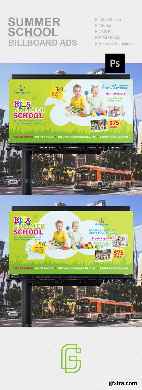 Graphicriver - Summer School Billboard 16870497