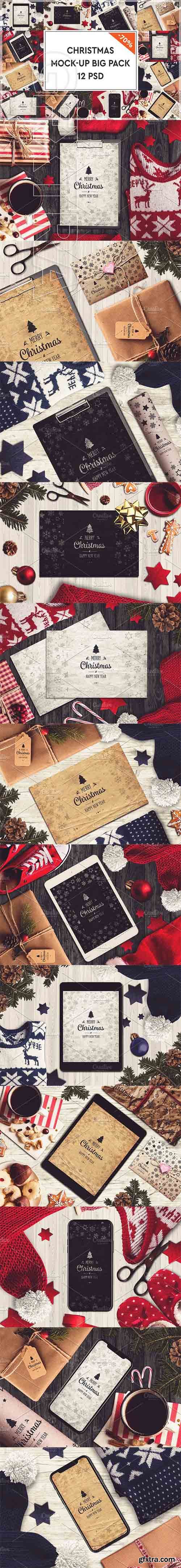 CreativeMarket - Christmas Mock-up Big Pack 3 2026814