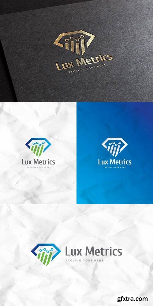 Lux Metrics Logo Template