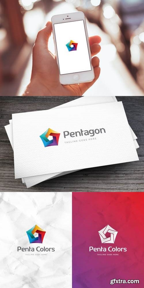 Penta Colors Logo Template