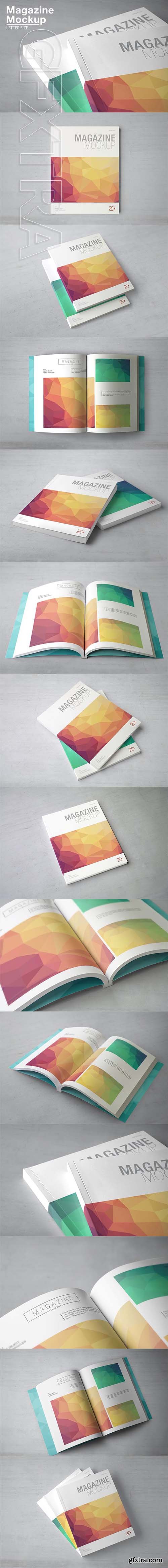 CreativeMarket - Magazine Mockup Letter Size 2036897