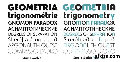 Studio Gothic Font Family