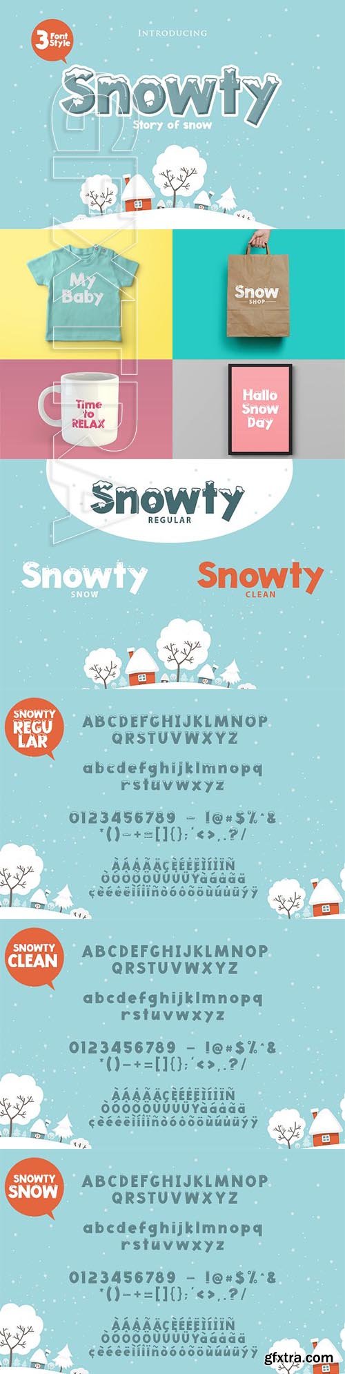 CreativeMarket - Snowty 3 Font 2031479