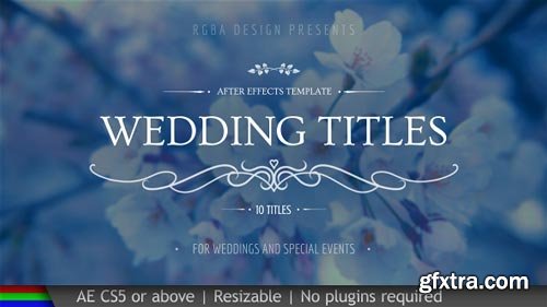 Videohive - Wedding Titles - 20439562