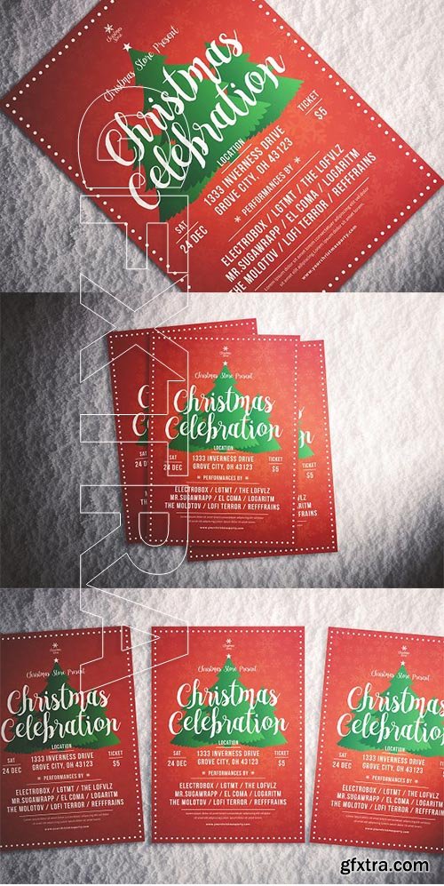 CreativeMarket - Christmas Celebration Flyer 1994678