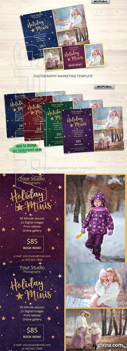 CreativeMarket - Holiday Mini Session Template 2.0 2034305