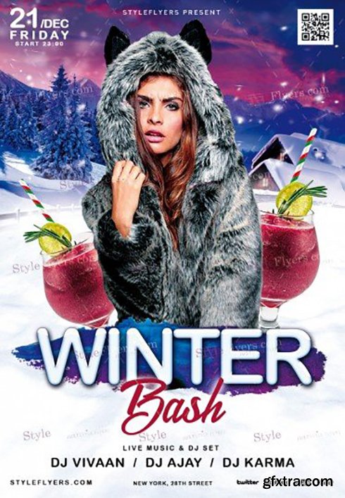 Winter Bash PSD Flyer Template